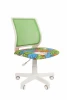 Chairman ТИН (Kids) 112 белый пластик Кресло Chairman Kids 112 Россия ткань котики/TW-А 31 белый пластик 7110393