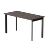 254S003DK9005 Стол прямой Everprof EVO (ЭВО) на металлокаркасе 1380х670х755 мм опоры 45гр Дуб Пасадена/Черный 254S003DK9005