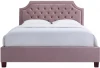 N-BS2022-160 PI Кровать Garda Decor N-BS2022-160 PI (Черный/Пепельно-розовый)