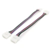 09-12 Комплект коннекторов (2 клипсы с проводами) для RGB-светодиодной ленты 12В, IP20, подложка 10мм Apeyron 09-12
