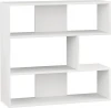 LEV00599 Стеллаж Прямые MOLLY BOOKCASE NO.1 (ЛДСП/Белый) LEVE