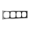 GAL312104 Рамка на 4 поста (алюминий) Systeme Electric GAL312104