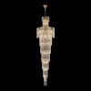 ABRIL SP28 GOLD Подвесная люстра каскадная Crystal Lux ABRIL SP28 GOLD