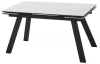 480M06051 Стол МОРИС-2 140 цвет MATTE БЕЛЫЙ МРАМОР, керамика / Черный каркас M-City 64592