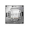 GAL001053S Выключатель двухклавишный с подсветкой (карбон) Systeme Electric GAL001053S