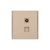 KR-78-0722-8 Розетка компьютерная RJ45 кат6 + TV с/у шелк Kranz Strong KR-78-0722-8