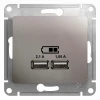 GSL001233 Розетка USB Type-A (платина) Systeme Electric GSL001233