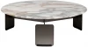 160KD-26500 160KD-26500 Стол журнальный, мрамор Arabescato Corchia d90*28см Garda Decor