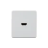 KR-78-0730-1 Розетка HDMI с/у перламутр Kranz Round KR-78-0730-1
