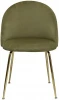 30C-301-1G OLV Стул велюр оливковый, мет.ножки 50*53*77см Garda Decor арт.30C-301-1G OLV