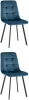 УТ000037226 Стул Chilly велюр сине-зеленый 2 шт. Stool Group (арт.УТ000037226)