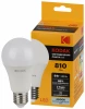 LED KODAK A60-9W-840-E27 K Светодиодная лампа Kodak LED A60-9W-840-E27 K 9Вт груша нейтральный белый свет Е27 (Б0057603)