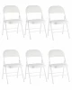 УТ000043173 Стул складной GJ-22 белый иск.кожа 6 шт. Stool Group УТ000043173