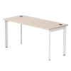 254S004DY9003 Стол прямой Everprof EVO (ЭВО) на металлокаркасе 1580х670х755 мм опоры 45гр Дуб Соната/Белый 254S004DY9003
