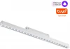 359489 Трековый светильник Downlight низковольтный светодиодный Novotech SHINO FLUM 359489 белый LED 24W 48V 3000-6500K (регулировка яркости, управление смартфоном, умный дом - Алиса, Smart Life)