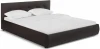 353602 Кровать Woodville Афродита 180 х 200 см с ПМ эко кожа коричневая