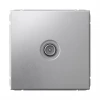GAL000392 ТВ-розетка проходная (алюминий) Systeme Electric GAL000392
