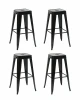 УТ000042398 Стул барный TOLIX черный глянцевый KD 4 шт. Stool Group УТ000042398
