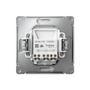GAL000353S Выключатель двухклавишный с подсветкой (алюминий) Systeme Electric GAL000353S