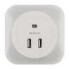 DTL-321 White/Sensor/2USB Ночник Uniel DTL-321 White/Sensor/2USB