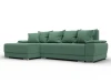 137088L Диван угловой Лига-119 угол левый (ДСП,Брус,Фанера,ЛДС,Рогожка/Зеленый) Лига Диванов 137088L