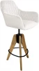 1759834801 Стул барный Sheffilton SHT-ST38/S92 зефирный/браш.коричневый/черный муар