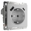 W1171706 Розетка с заземлением, шторками и USB тип A+C Werkel W1171706 (серебряный)