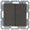 G3020Z Выключатель двухклавишный (мокко) Jasmart G-Classic G3020Z