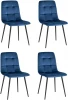 УТ000036524 Стул Одди велюр синий 4 шт. Stool Group арт.УТ000036524