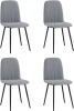 УТ000037709 Стул Easy велюр серый 4 шт Stool Group арт.УТ000037709