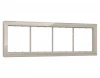 SF350384 Рамка на 4 поста (серо-бежевый стекло закаленное натуральное) Ambrella Volt SIGMA SF350384