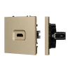 061843 Механизм HDMI розетки SCT-NOBE-MHD1-SFPL-GD (Arlight, Золотой песок) 061843