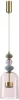 5045/12L Подвесной светильник каскадный Odeon Light Palleta LED 5045/12L античн.бронза/розовый/металл/стекло/керамика 12W 4000К 1400Лм (220V, на проводе)