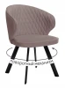 00-00079553 Стул DikLine 249 поворотный, K4 капучино, ножки черные 00-00079553