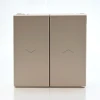 GAL001219S Выключатель жалюзи двухклавишный (песочный) Systeme Electric GAL001219S