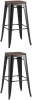 УТ000038365 Стул барный TOLIX WOOD черный глянцевый 2 шт Stool Group (арт.УТ000038365)