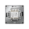 GAL001019S Выключатель жалюзи двухклавишный (карбон) Systeme Electric GAL001019S
