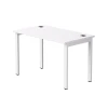 254S006W39003 Стол прямой Everprof EVO (ЭВО) на металлокаркасе 1180х670х755 мм Белый/Белый 254S006W39003