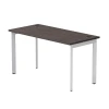 254S003DK9003 Стол прямой Everprof EVO (ЭВО) на металлокаркасе 1380х670х755 мм опоры 45гр Дуб Пасадена/Белый 254S003DK9003