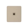 KR-78-0723-7 Розетка TV с/у шелк Kranz Round KR-78-0723-7