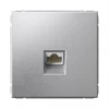 GAL000386 Розетка Ethernet RJ-45 (алюминий) Systeme Electric GAL000386