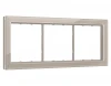 SF350383 Рамка на 3 поста (серо-бежевый стекло закаленное натуральное) Ambrella Volt SIGMA SF350383