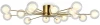 FR5242CL-16BS1 Потолочная люстра Freya Celebrity FR5242CL-16BS1 (220V, шарики)