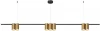 DK4063-BK+SG Подвесной светильник Denkirs Orbit DK4063-BK+SG 7xGU10 LED до 15 Вт, черный + сатинированное золото (220V, на тросе)