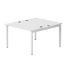 254S018W39003 Бенч-система на 2 места Everprof EVO (ЭВО) на металлокаркасе 1180х670(1370)x755 Белый/Белый 254S018W39003