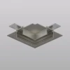 TR5705-DN Угловой элемент трека для ГКЛ 12,5 мм, 90°, потолок–потолок, тёмный никель, алюминий Denkirs Shine Hide TR5705-DN