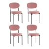 УТ000041540 Стул Бриф DD велюр пыльно-розовый 4 шт. Stool Group арт.УТ000041540