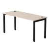 254S008DY9005 Стол прямой Everprof EVO (ЭВО) на металлокаркасе 1580х670х755 мм Дуб Соната/Черный 254S008DY9005