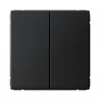 GAL001051 Выключатель двухклавишный (карбон) Systeme Electric GAL001051