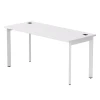 254S004W39003 Стол прямой Everprof EVO (ЭВО) на металлокаркасе 1580х670х755 мм опоры 45гр Белый/Белый 254S004W39003